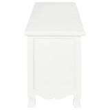 Meuble TV Blanc 120x30x40 cm Bois