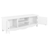 Meuble TV Blanc 120x30x40 cm Bois