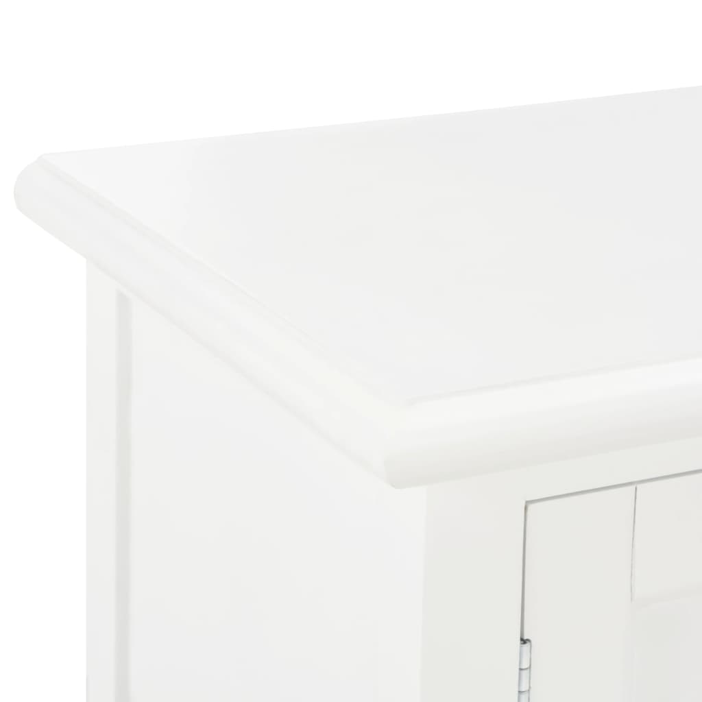 Meuble TV Blanc 120x30x40 cm Bois