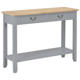 Console table Gray 110x35x80 cm Wood