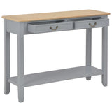 Console table Gray 110x35x80 cm Wood