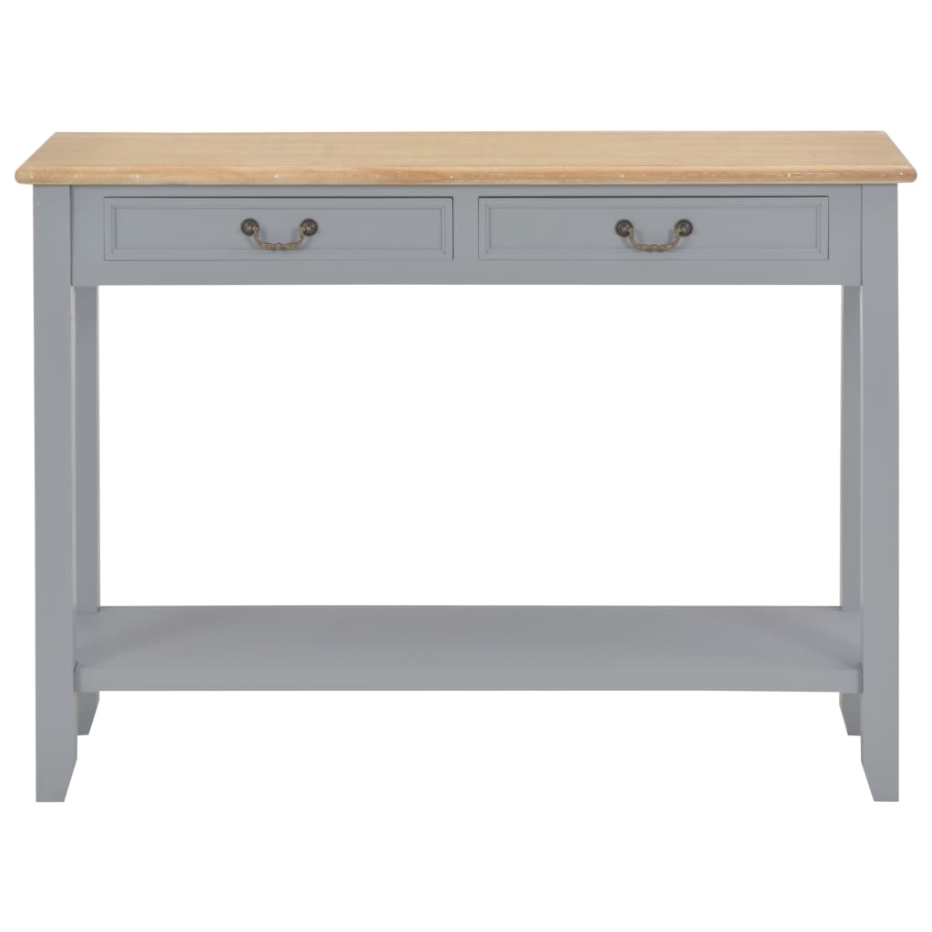 Console table Gray 110x35x80 cm Wood