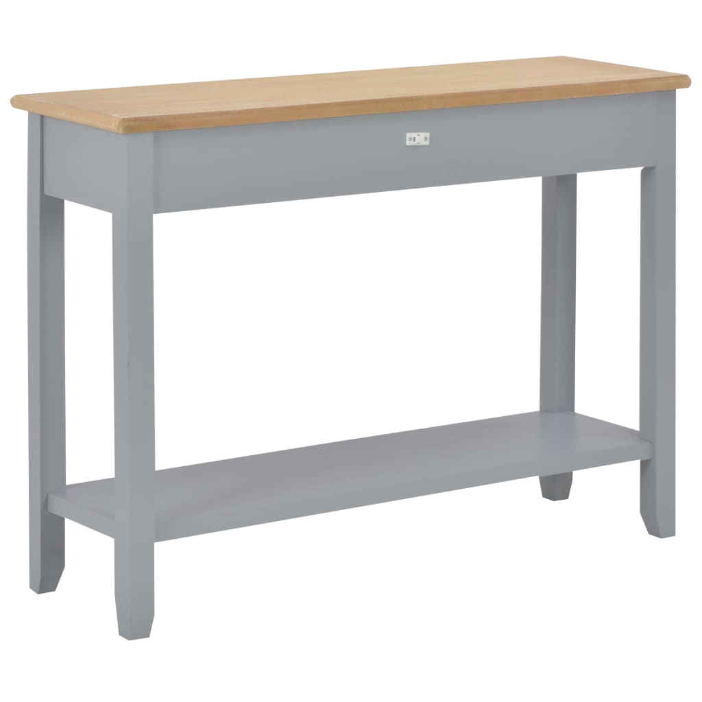 Table console Gris 110x35x80 cm Bois