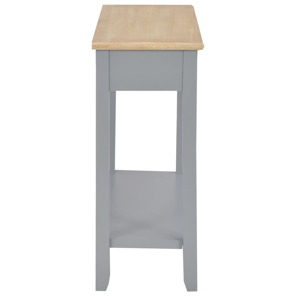 Console table Gray 110x35x80 cm Wood