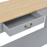 Table console Gris 110x35x80 cm Bois