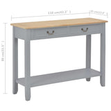 Console table Gray 110x35x80 cm Wood