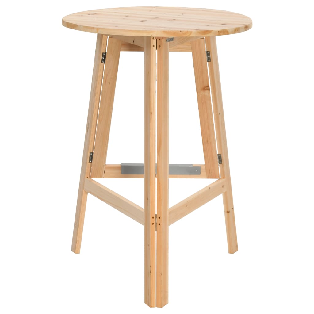 Table de bar pliable 78 cm Bois de sapin