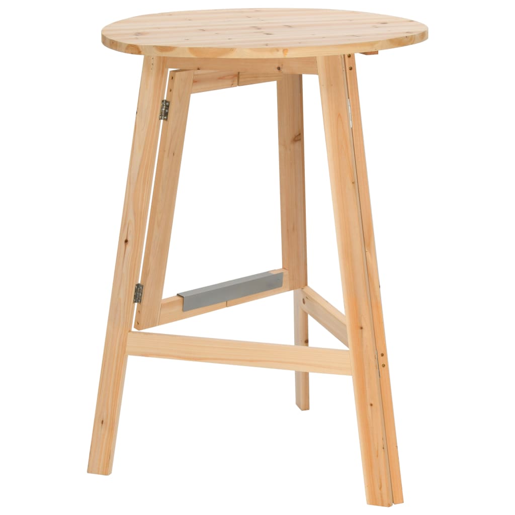 Table de bar pliable 78 cm Bois de sapin