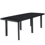 Table de jardin Anthracite 216x90x72 cm Plastique