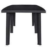 Table de jardin Anthracite 216x90x72 cm Plastique