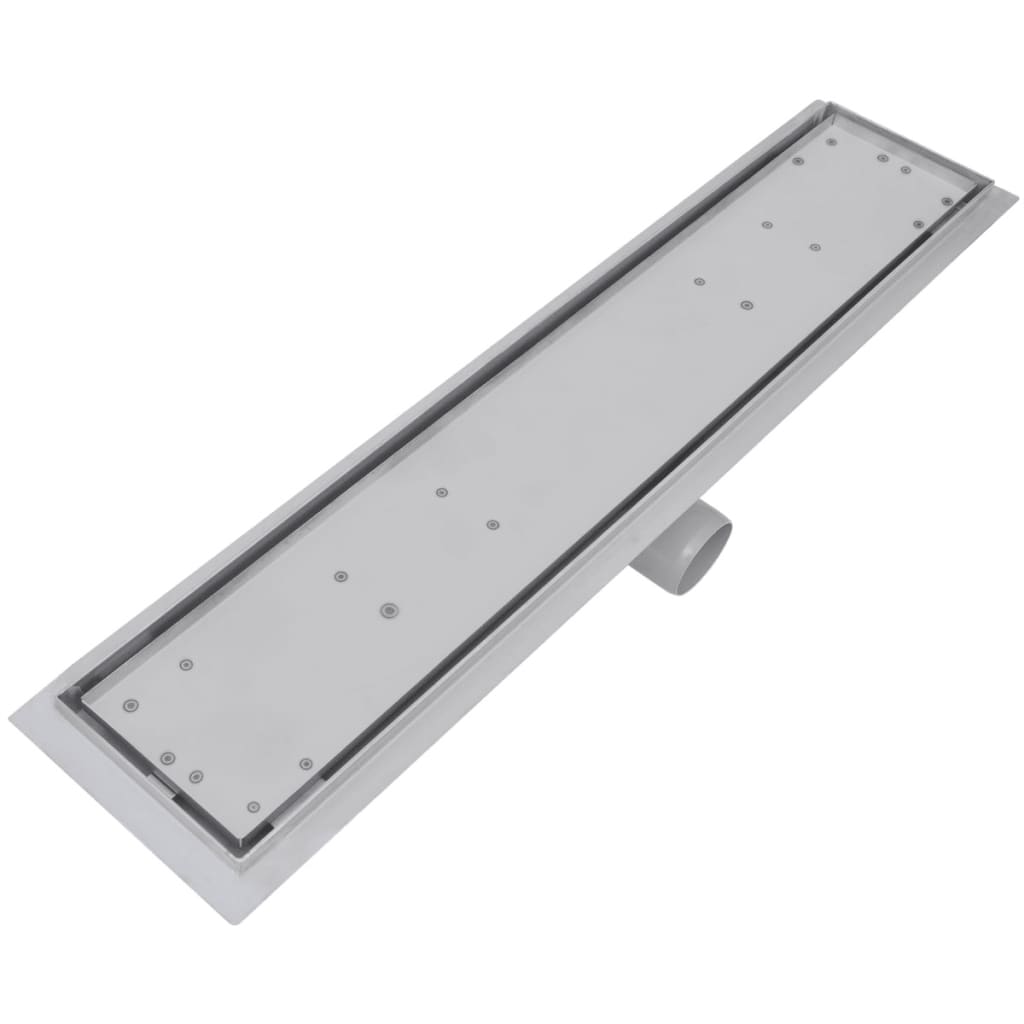 Drain de douche linéaire 2 pcs 630 x 140 mm Acier inoxydable