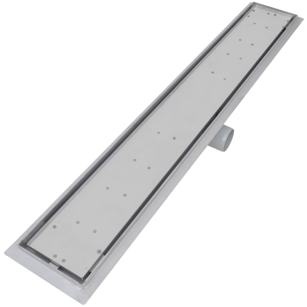 Drain de douche linéaire 2 pc 830 x 140 mm Acier inoxydable