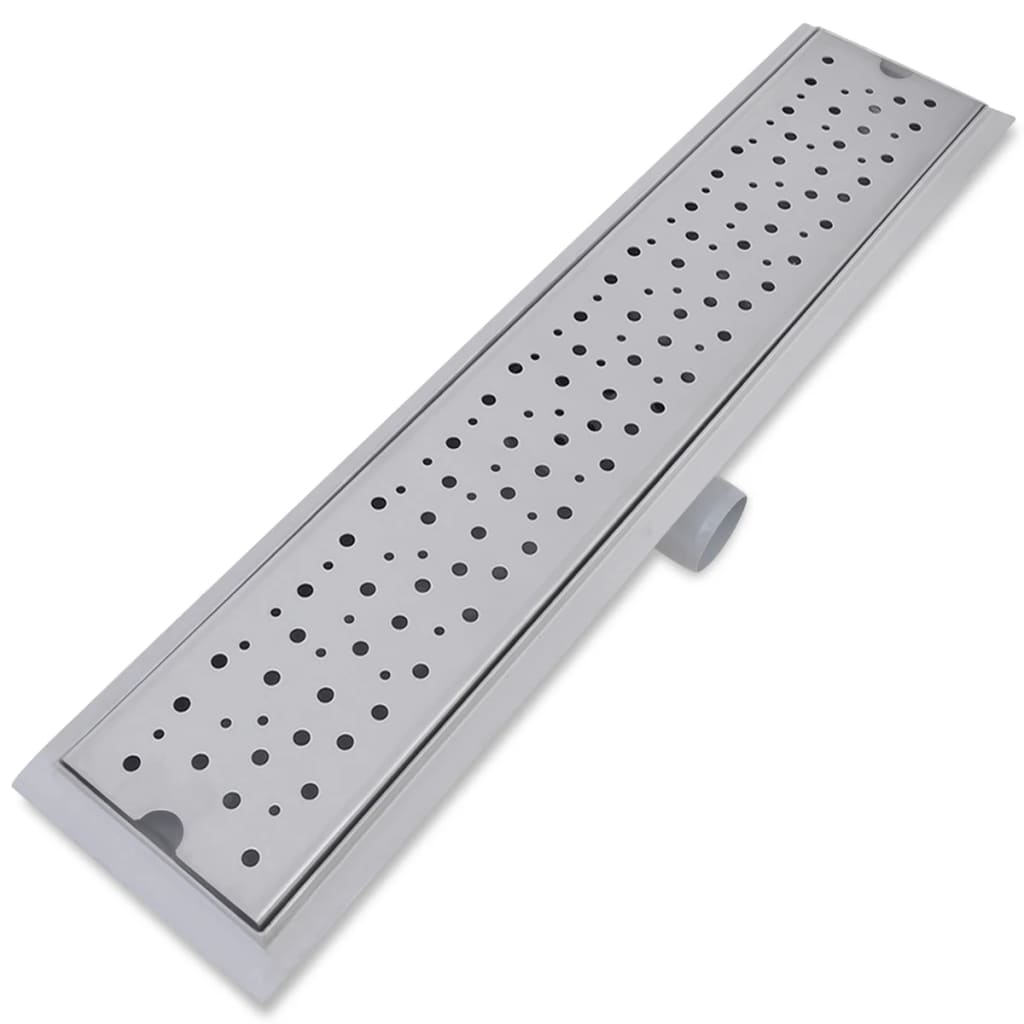 Drain de douche linéaire 2 pcs 630 x 140 mm Acier inoxydable