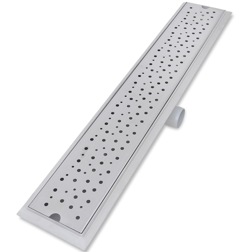 Drain de douche linéaire 2 pcs 730 x 140 mm Acier inoxydable