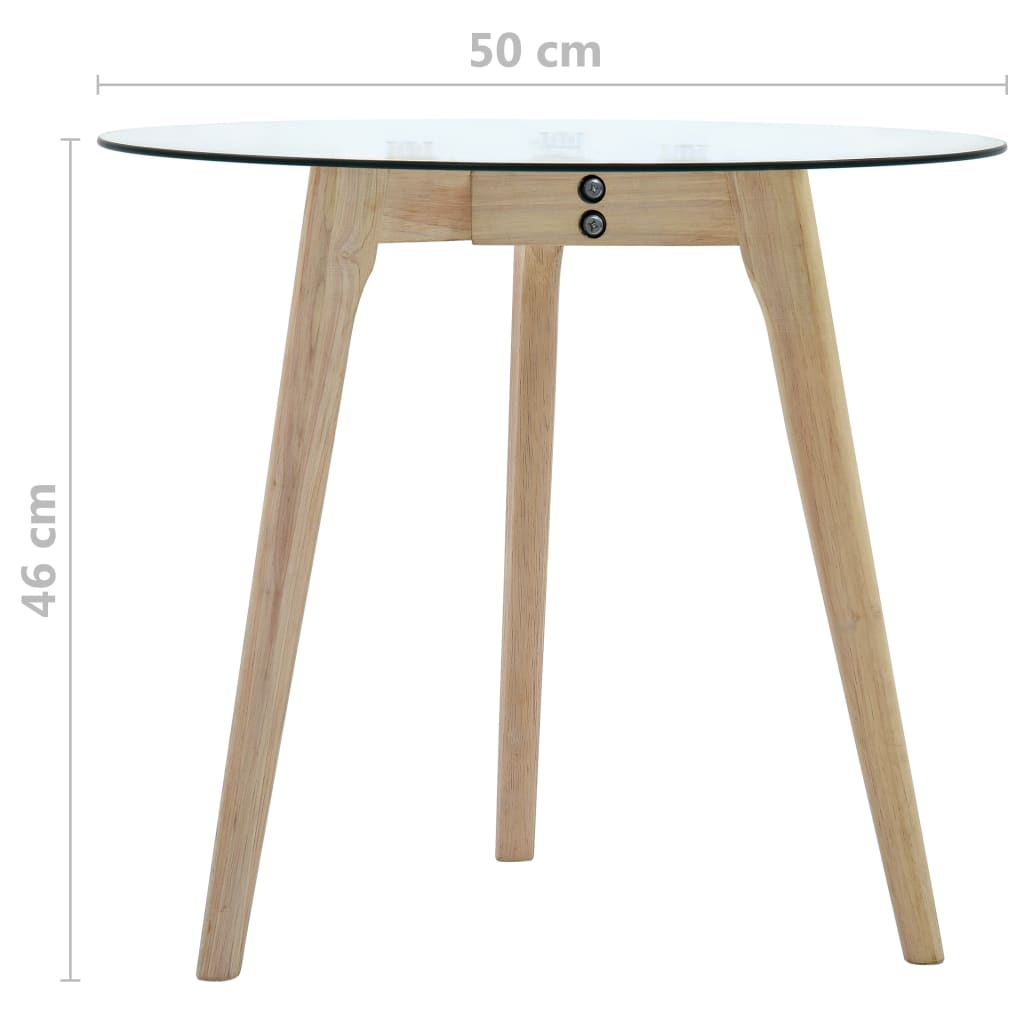 Ensemble de tables d'appoint 2 pcs Verre trempé