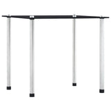 Nesting tables 3 pcs Black Tempered glass