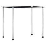 Nesting tables 3 pcs Black Tempered glass