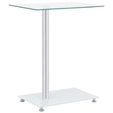 Table d'appoint en forme U Transparent 45x30x58 cm Verre trempé