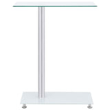 Table d'appoint en forme U Transparent 45x30x58 cm Verre trempé