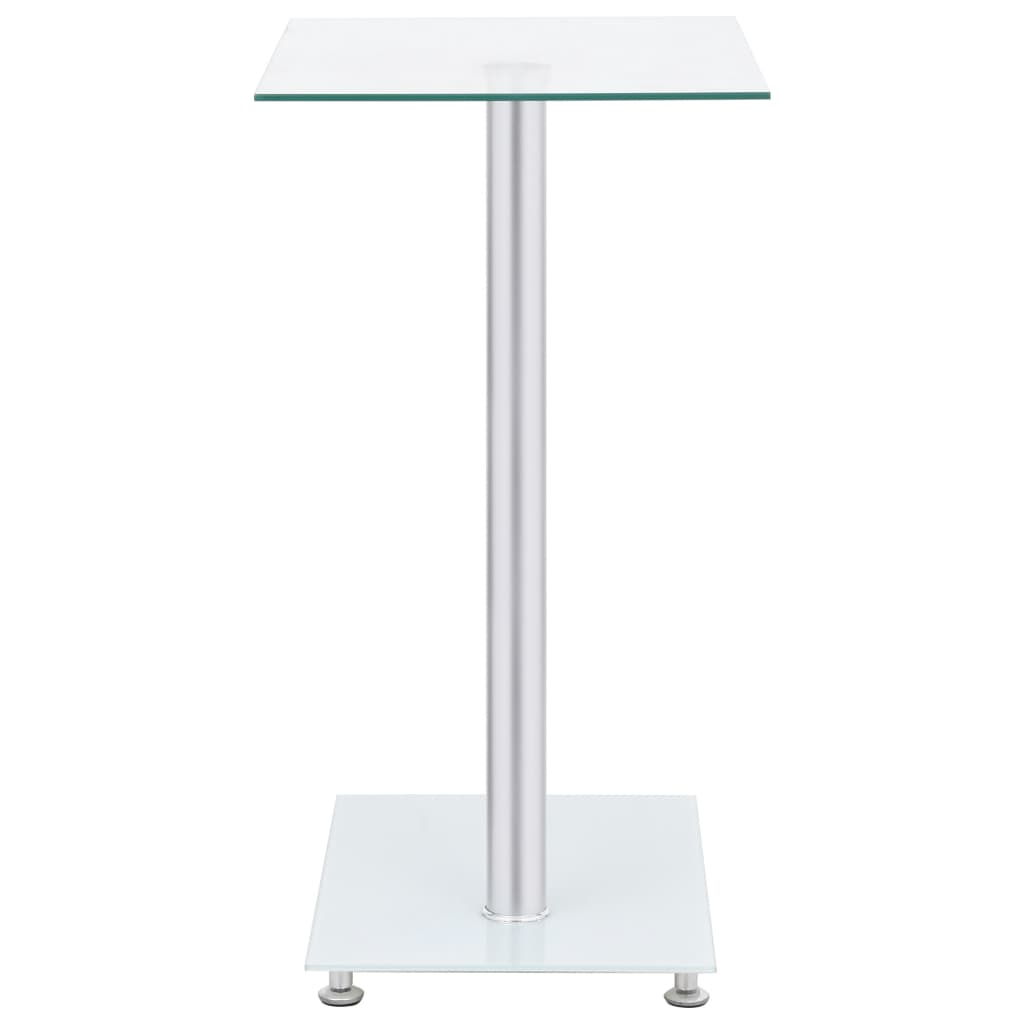 Table d'appoint en forme U Transparent 45x30x58 cm Verre trempé