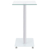 Table d'appoint en forme U Transparent 45x30x58 cm Verre trempé