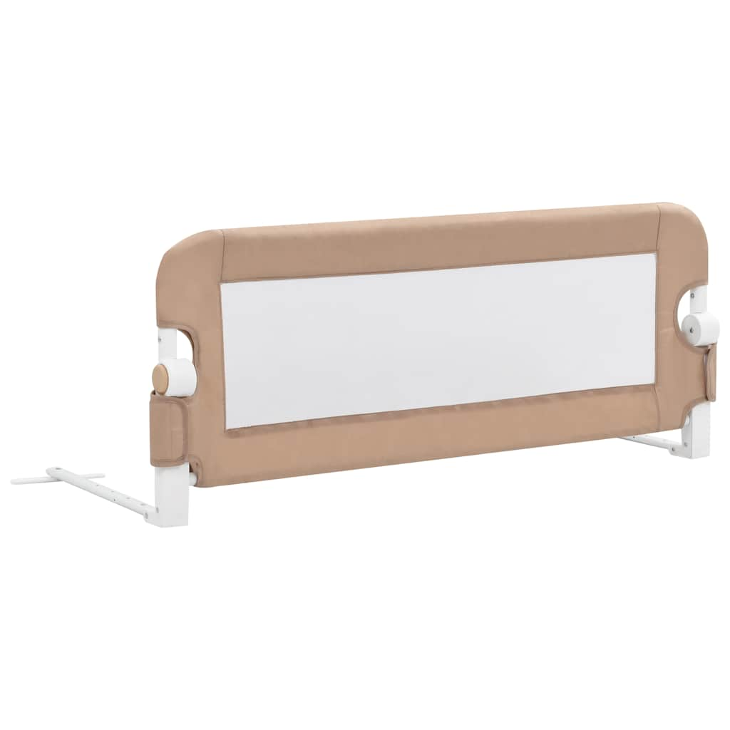 Barrière de lit enfant Taupe 102x42 cm Polyester