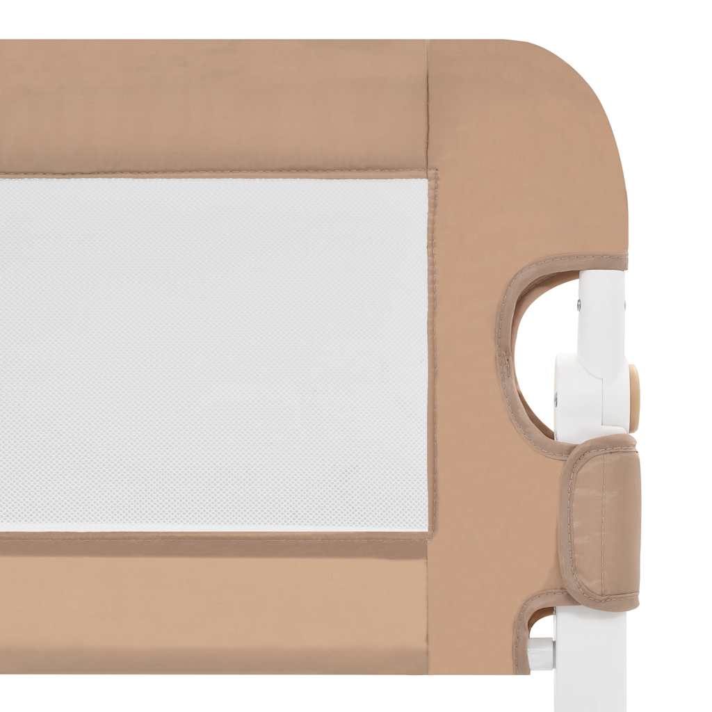 Barrière de lit enfant Taupe 102x42 cm Polyester