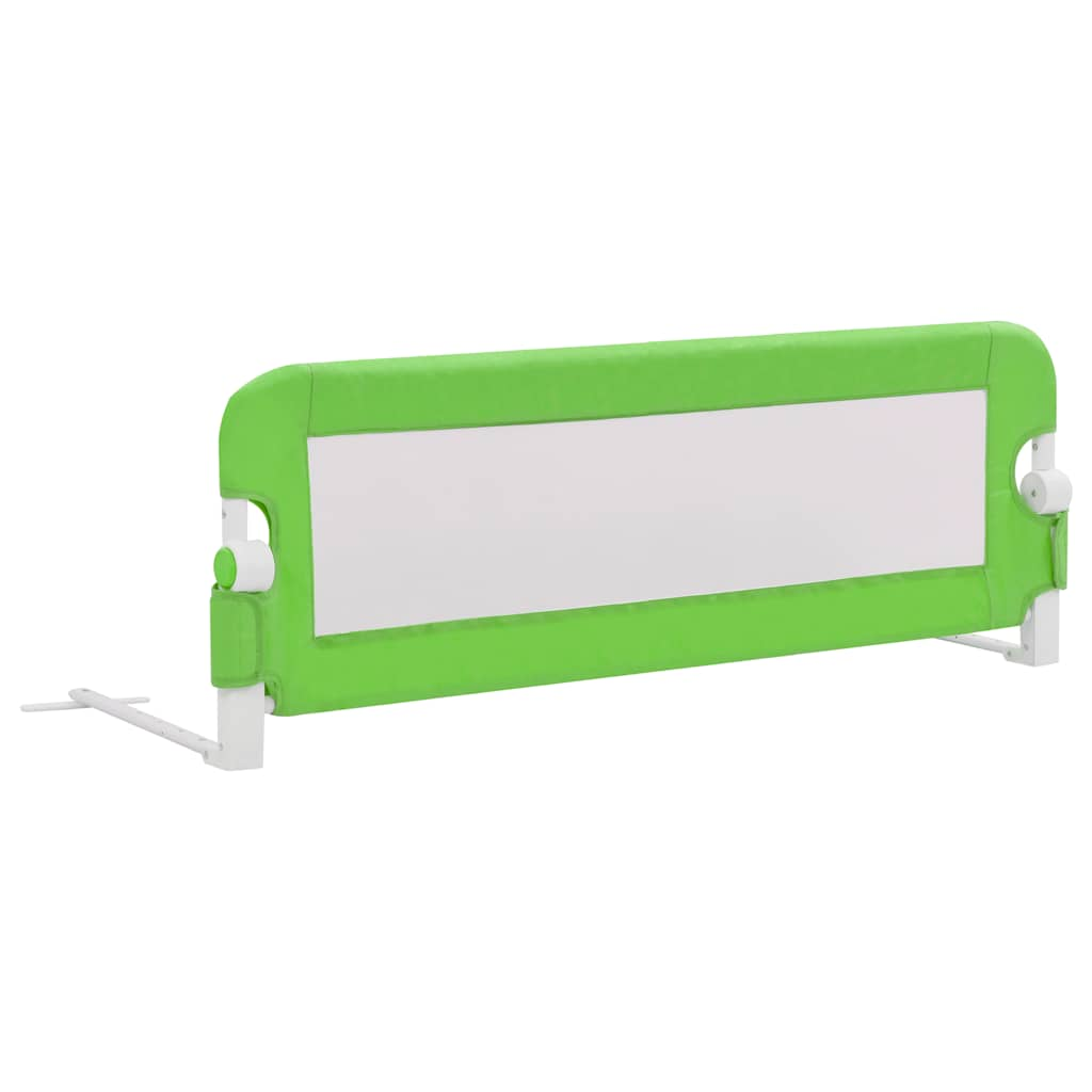 Barrière de sécurité de lit d'enfant Vert 120x42 cm Polyester