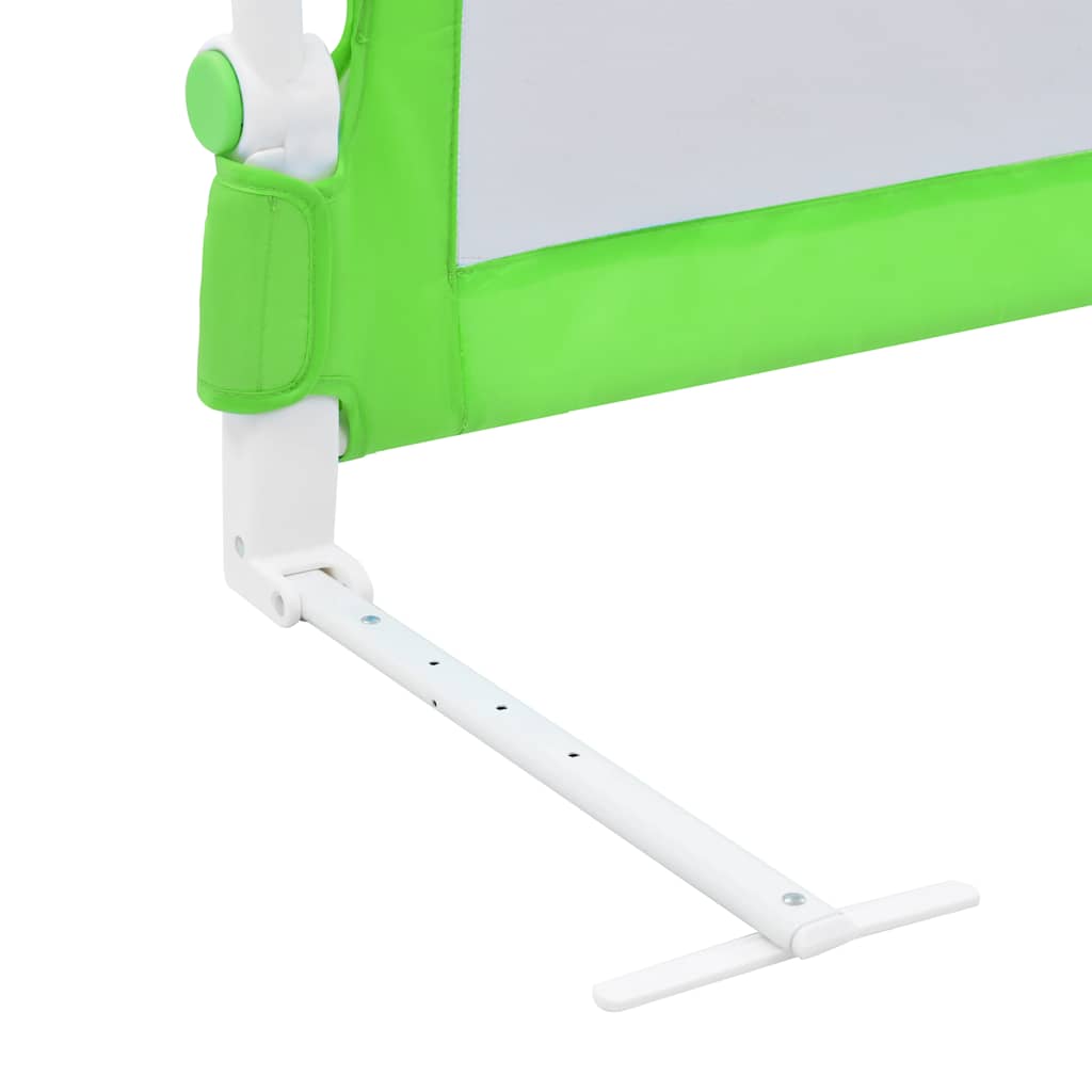 Barrière de sécurité de lit d'enfant Vert 120x42 cm Polyester