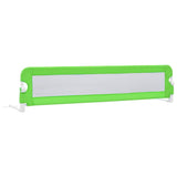 Barrière de sécurité de lit d'enfant Vert 180x42 cm Polyester