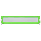 Barrière de sécurité de lit d'enfant Vert 180x42 cm Polyester