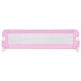 Child's bed safety barrier Pink 120x42 cm Polyester