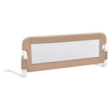 Barrière de sécurité de lit d'enfant Taupe 120x42 cm Polyester