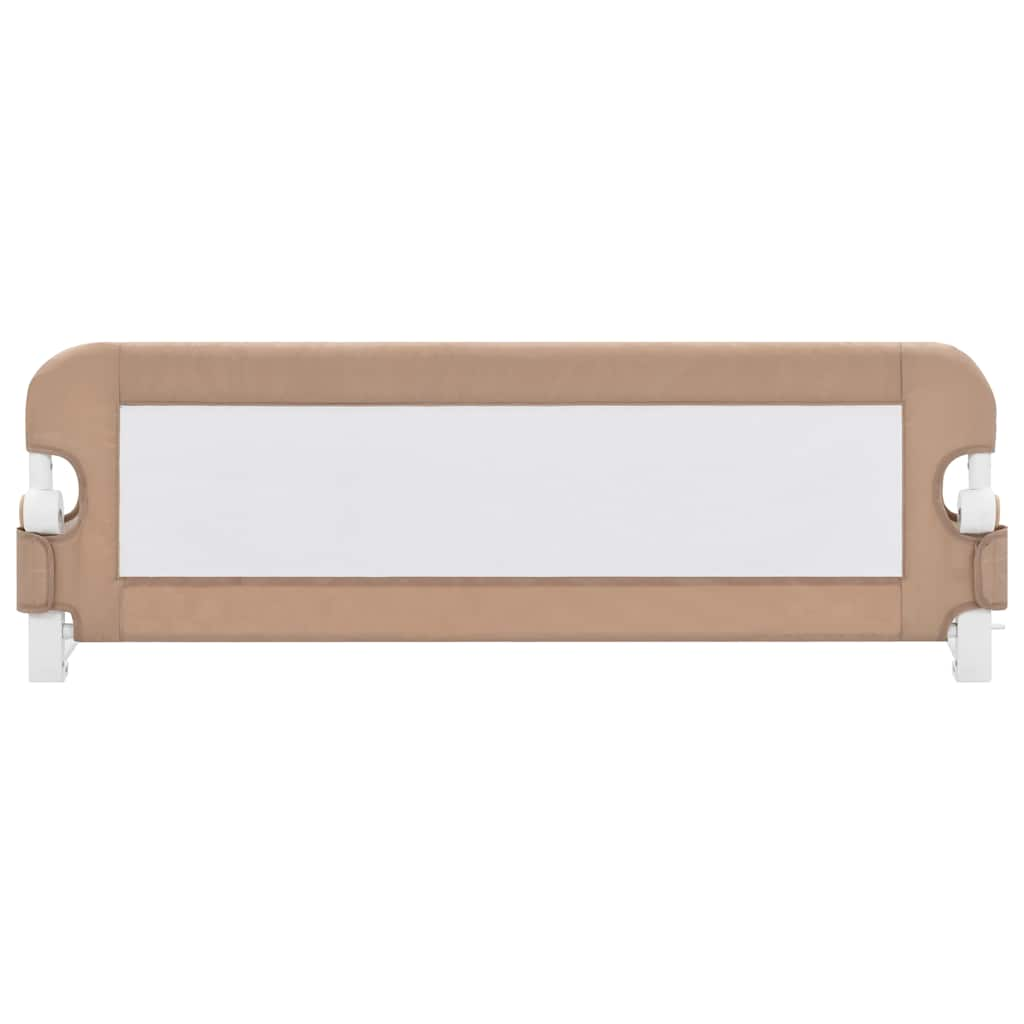 Barrière de sécurité de lit d'enfant Taupe 120x42 cm Polyester