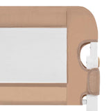 Barrière de sécurité de lit d'enfant Taupe 120x42 cm Polyester