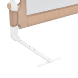 Child's bed safety barrier Taupe 180x42 cm Polyester