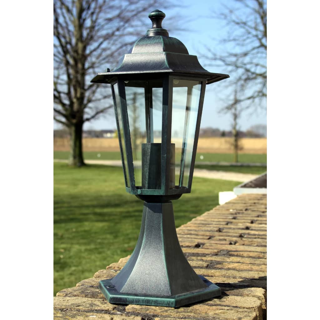 Lampe de jardin Vert foncé/Noir Aluminium