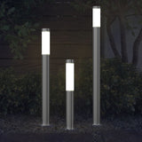 Set of 3 waterproof garden lights Stainless steel