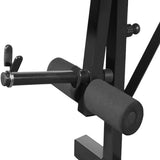 Black weight bench