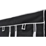 Garde-robe pliable Noir 110 x 45 x 175 cm