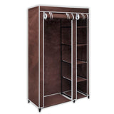 Brown Fabric Wardrobe