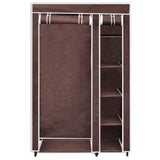 Garde-robe Tissu Marron