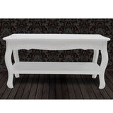 Table basse 2 couches MDF Blanc