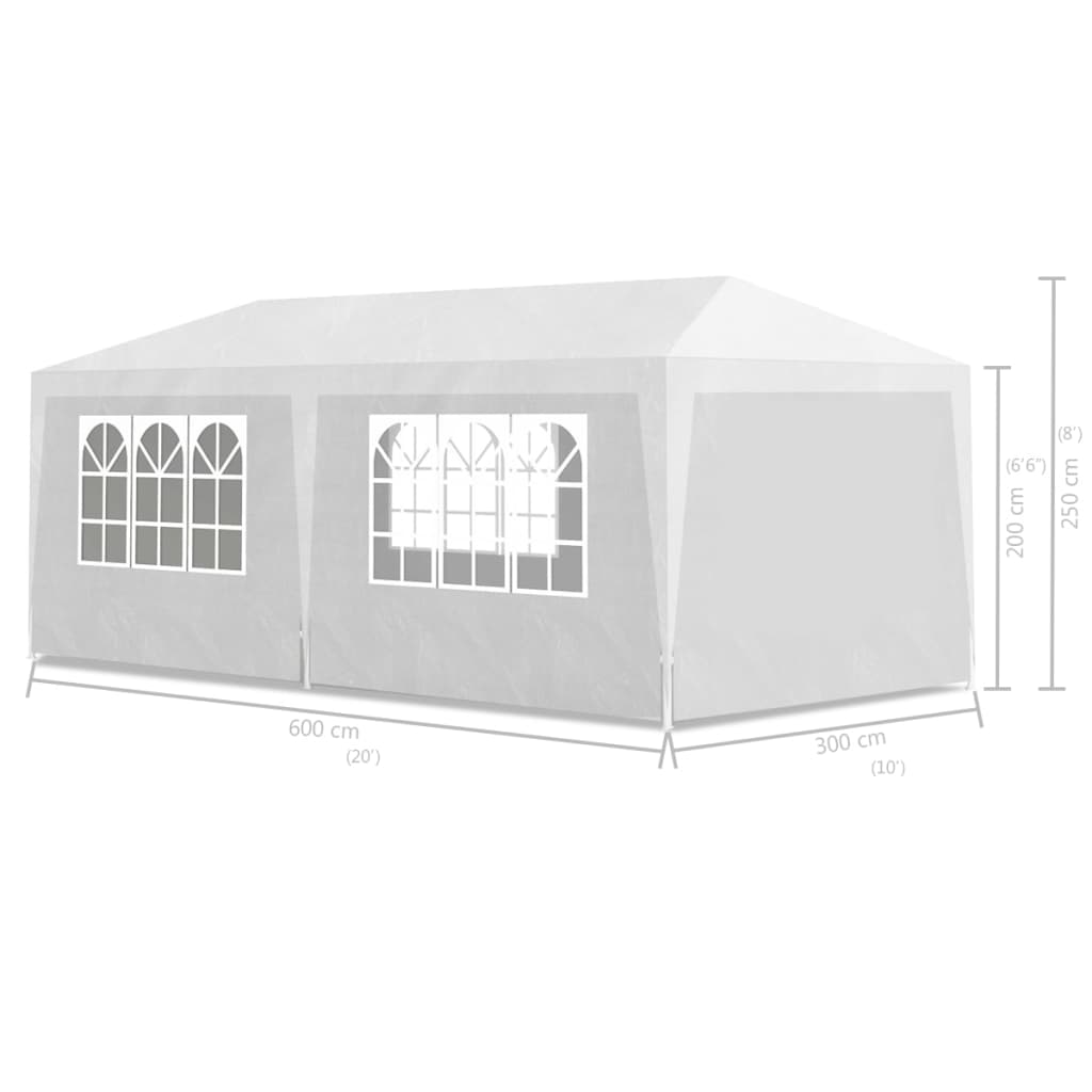 3 x 6 m White Reception Tent