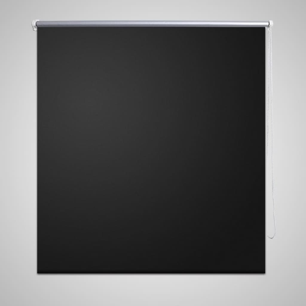 Verdunkelungsrollo 100 x 175 cm schwarz