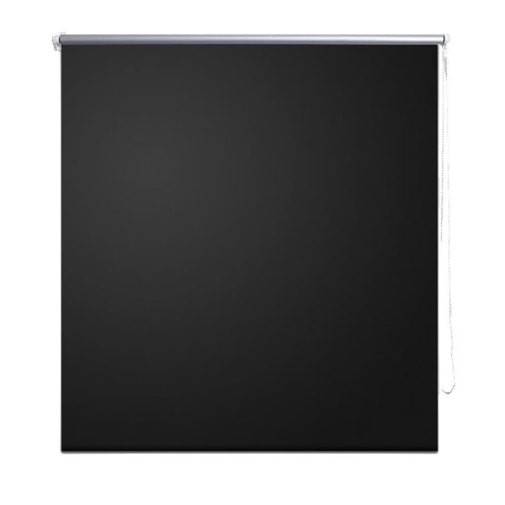 Verdunkelungsrollo 80 x 230 cm schwarz