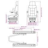 Siège de tracteur avec suspension