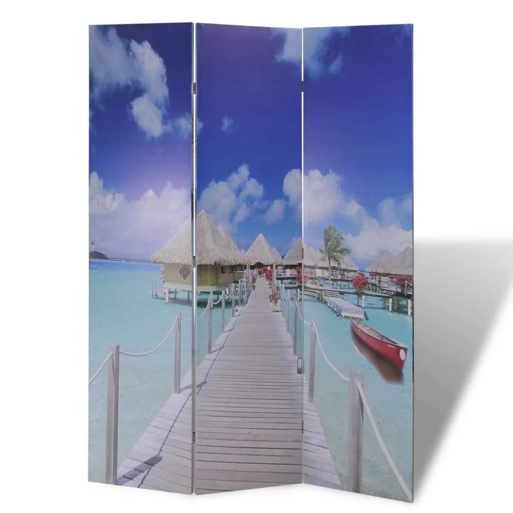 Cloison de séparation pliable 120 x 170 cm Plage