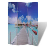 Cloison de séparation pliable 120 x 170 cm Plage