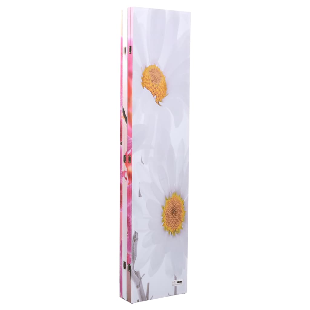 Cloison de séparation pliable 200 x 170 cm Fleur